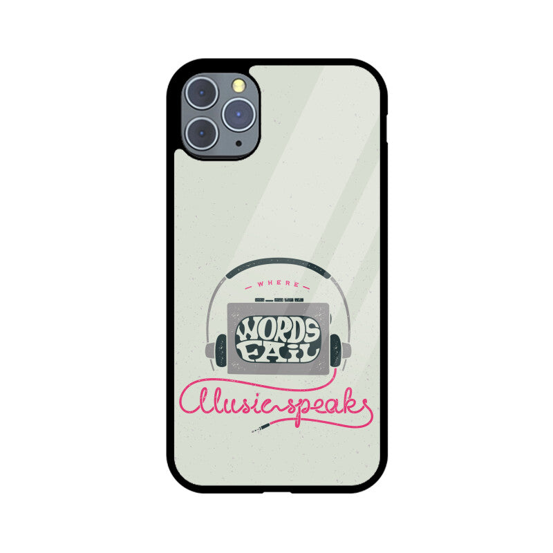 Music Speaks | Glass iPhone Case