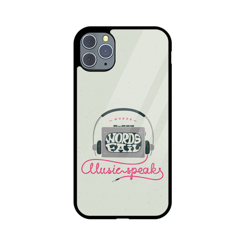 Music Speaks | Glass iPhone Case