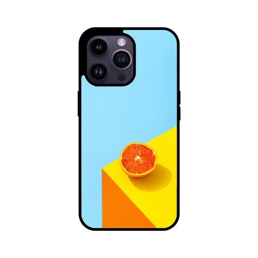 Orange Sky Corner | Glass iPhone Case