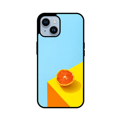 Orange Sky Corner | Glass iPhone Case
