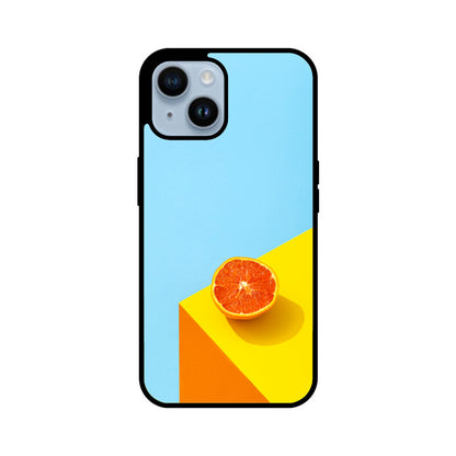 Orange Sky Corner | Glass iPhone Case