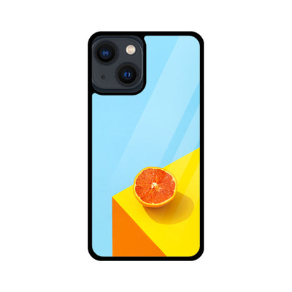 Orange Sky Corner | Glass iPhone Case