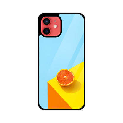 Orange Sky Corner | Glass iPhone Case