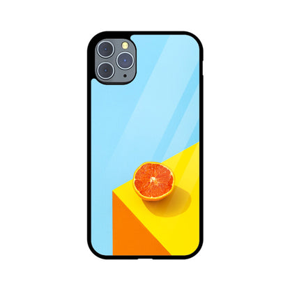 Orange Sky Corner | Glass iPhone Case