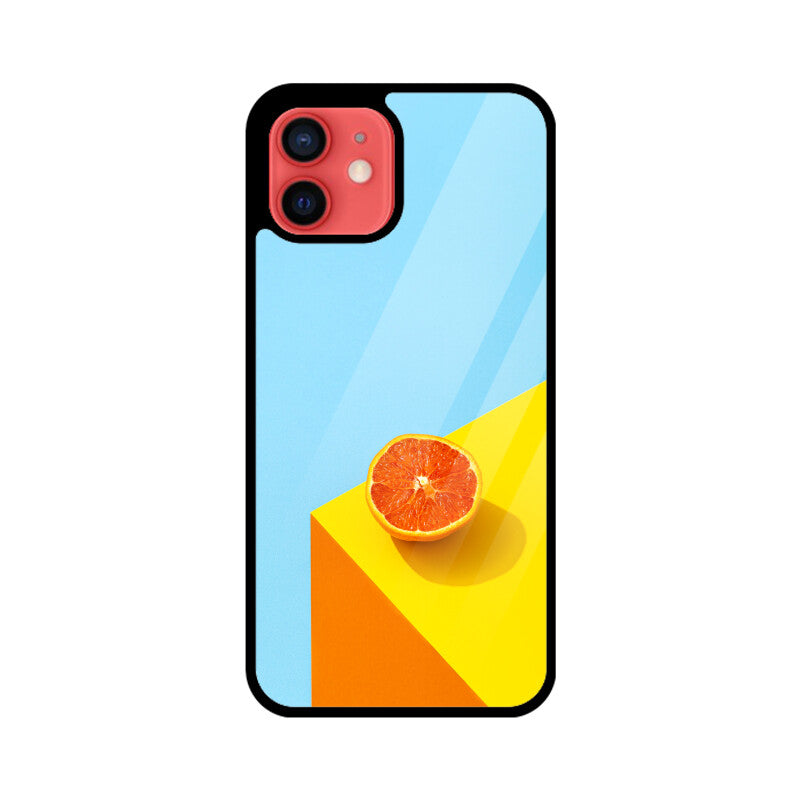 Orange Sky Corner | Glass iPhone Case