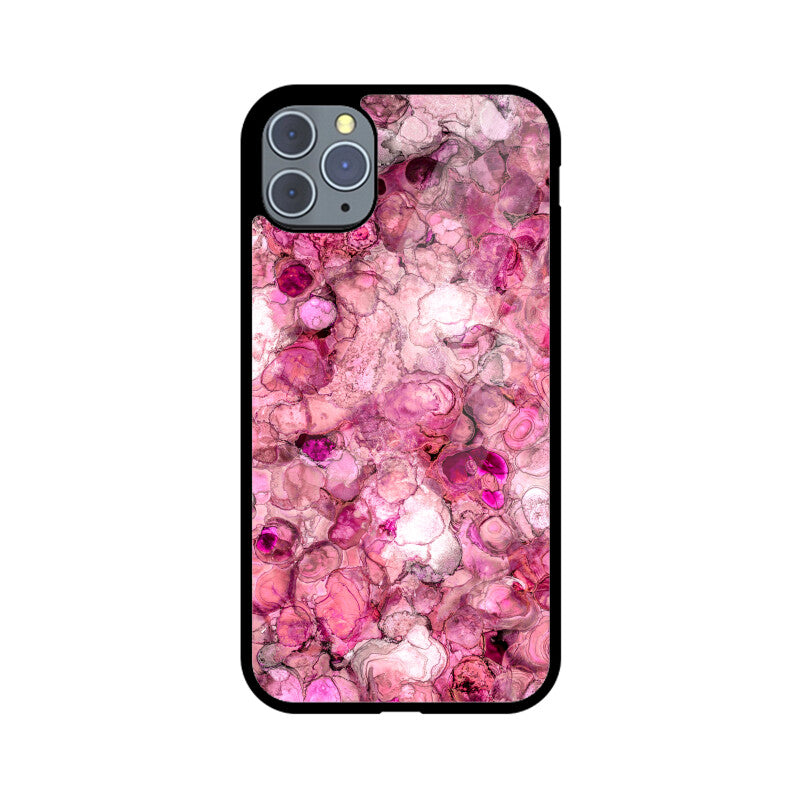 Magenta Marble | Glass iPhone Case