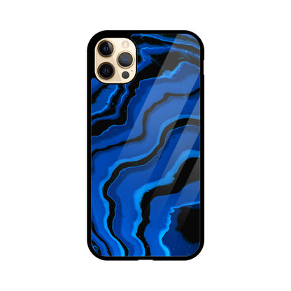 Electric Azure Currents | Glass iPhone Case