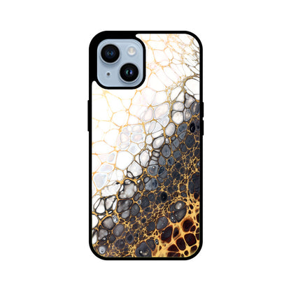Golden Cells | Glass iPhone Case
