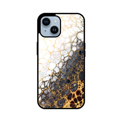Golden Cells | Glass iPhone Case