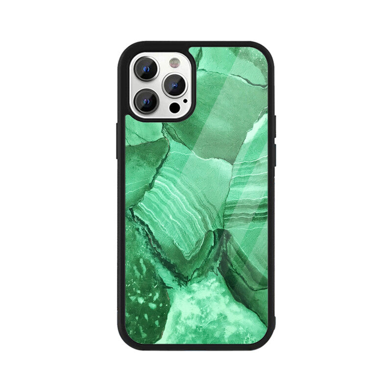 Jade Fracture | Glass iPhone Case
