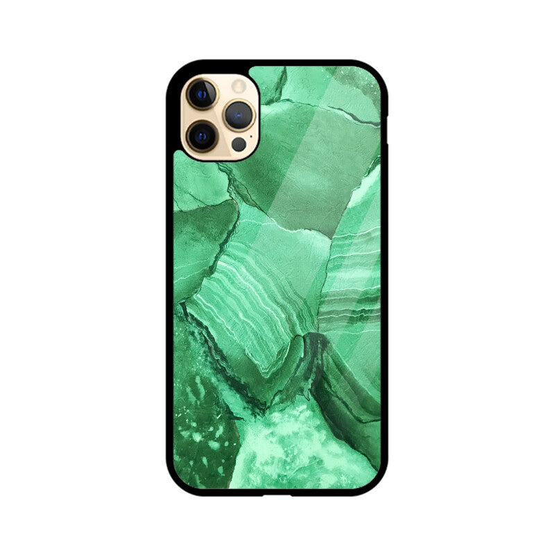 Jade Fracture | Glass iPhone Case