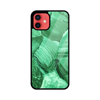 Jade Fracture | Glass iPhone Case
