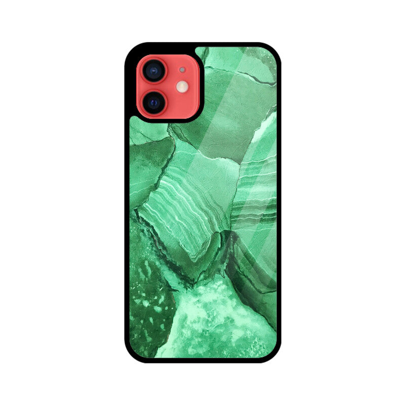 Jade Fracture | Glass iPhone Case