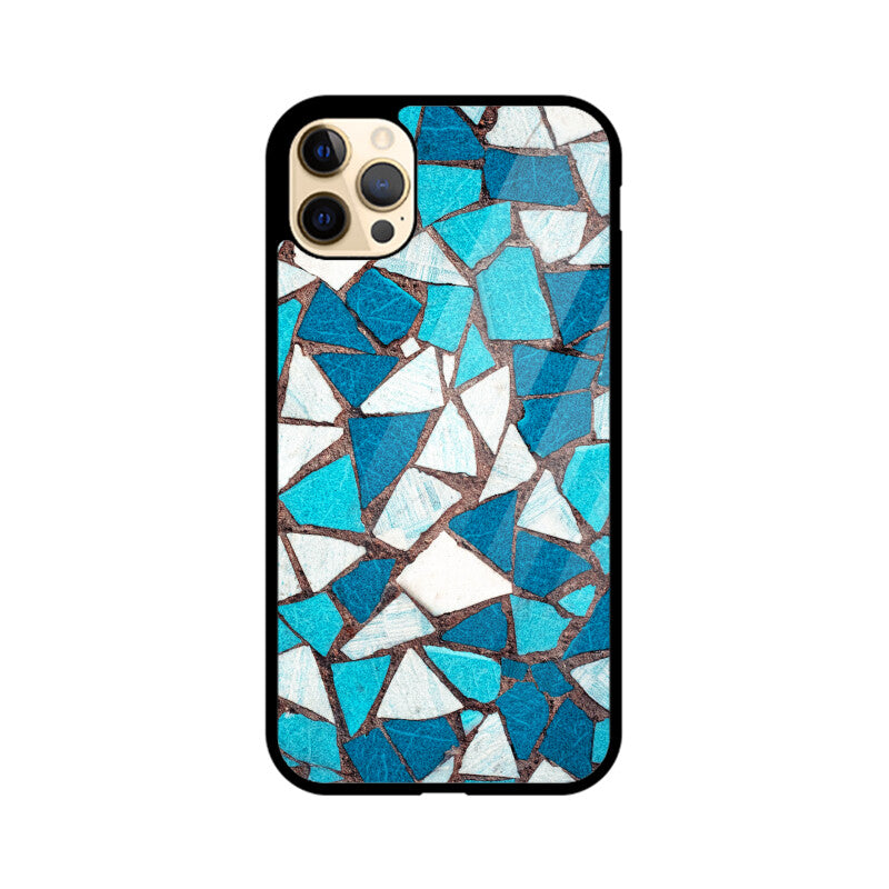 Aqua Mosaic | Glass iPhone Case