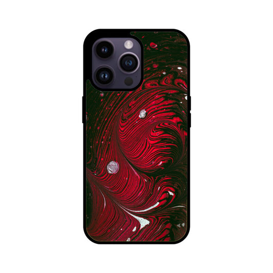 Crimson Swirl | Glass iPhone Case