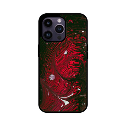 Crimson Swirl | Glass iPhone Case