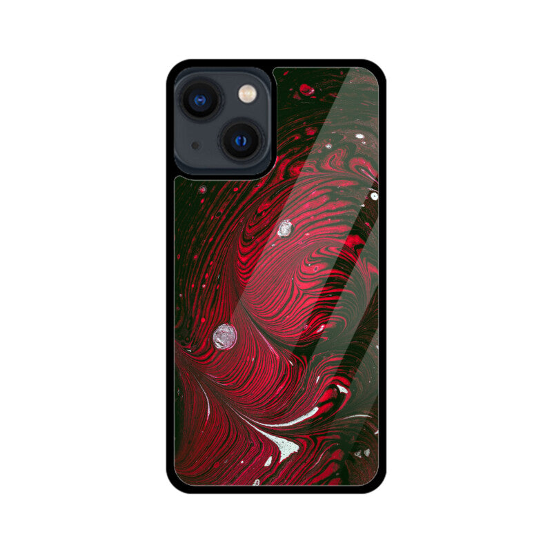 Crimson Swirl | Glass iPhone Case
