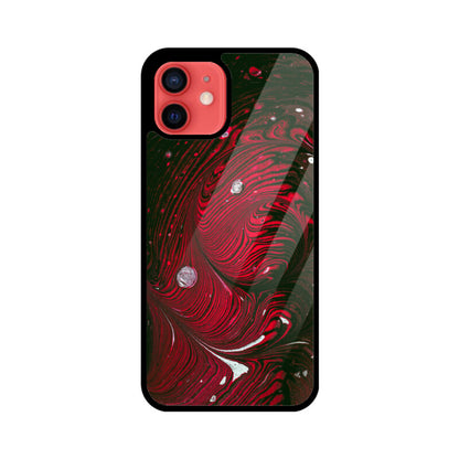 Crimson Swirl | Glass iPhone Case