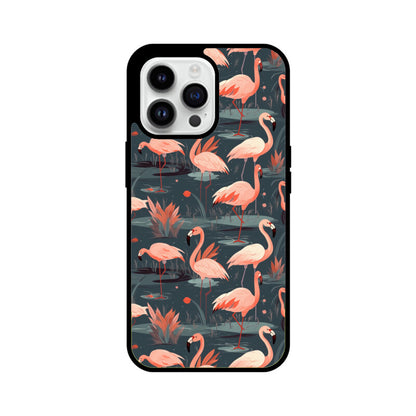 Flamingo Fantasia | Glass iPhone Case