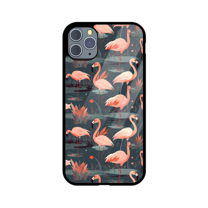Flamingo Fantasia | Glass iPhone Case