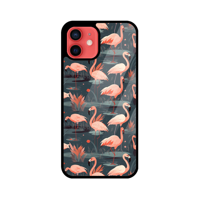 Flamingo Fantasia | Glass iPhone Case
