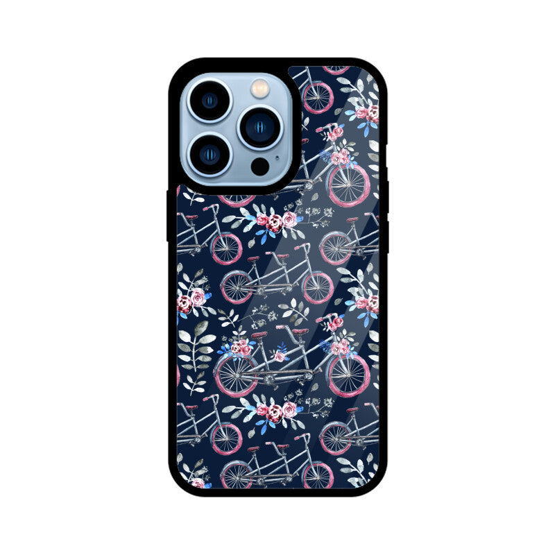 Blossoming Rides | Glass iPhone Case